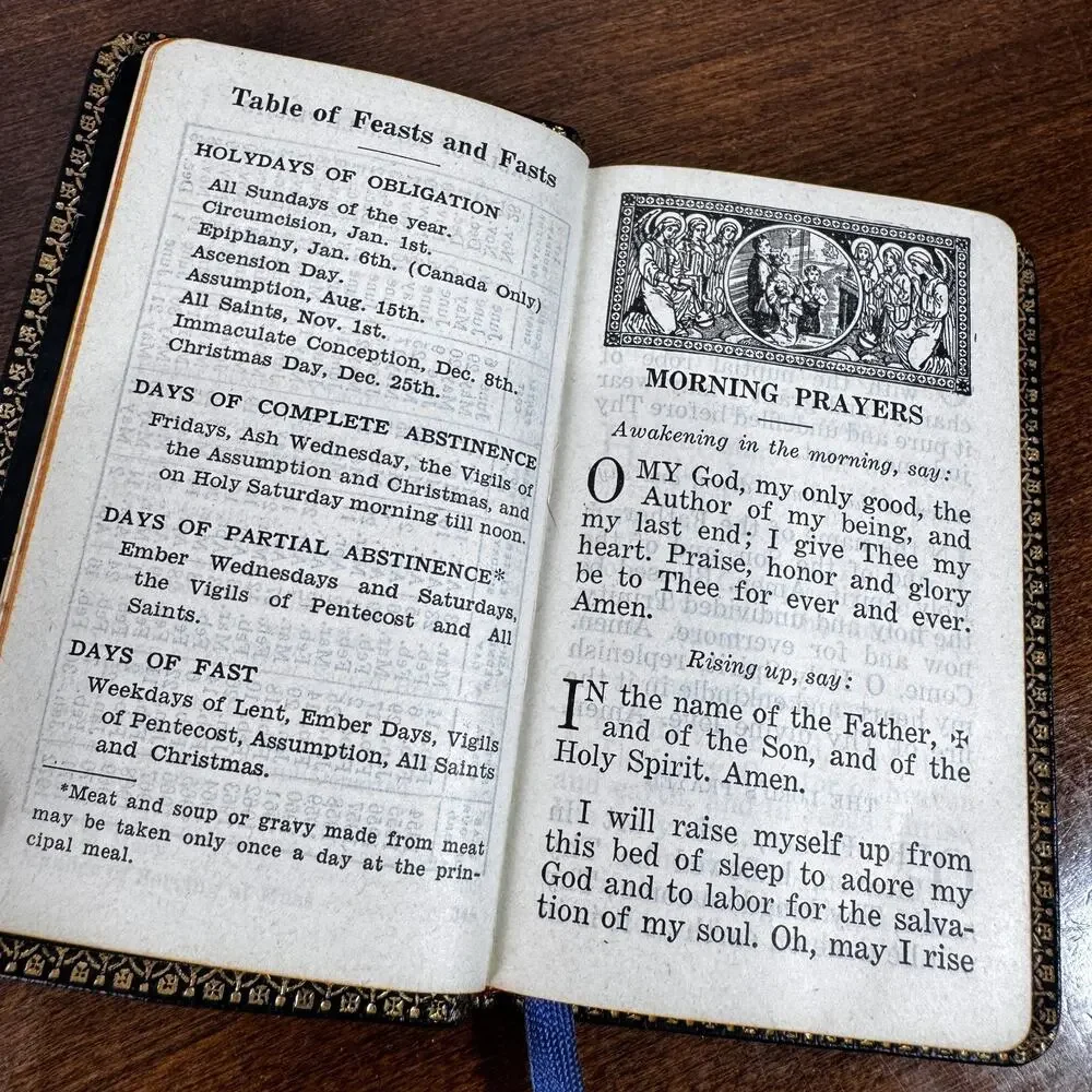 Manual of Catholic Devotions 1952 Pocket Size Rev JM Lelen, PhD